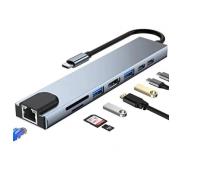 X-LEVEL XMH7810 X-MULTIDOCK 5IN1 TYPE-C TO USB HUB+HDMI+TYP-C+ETH  XMH-8108